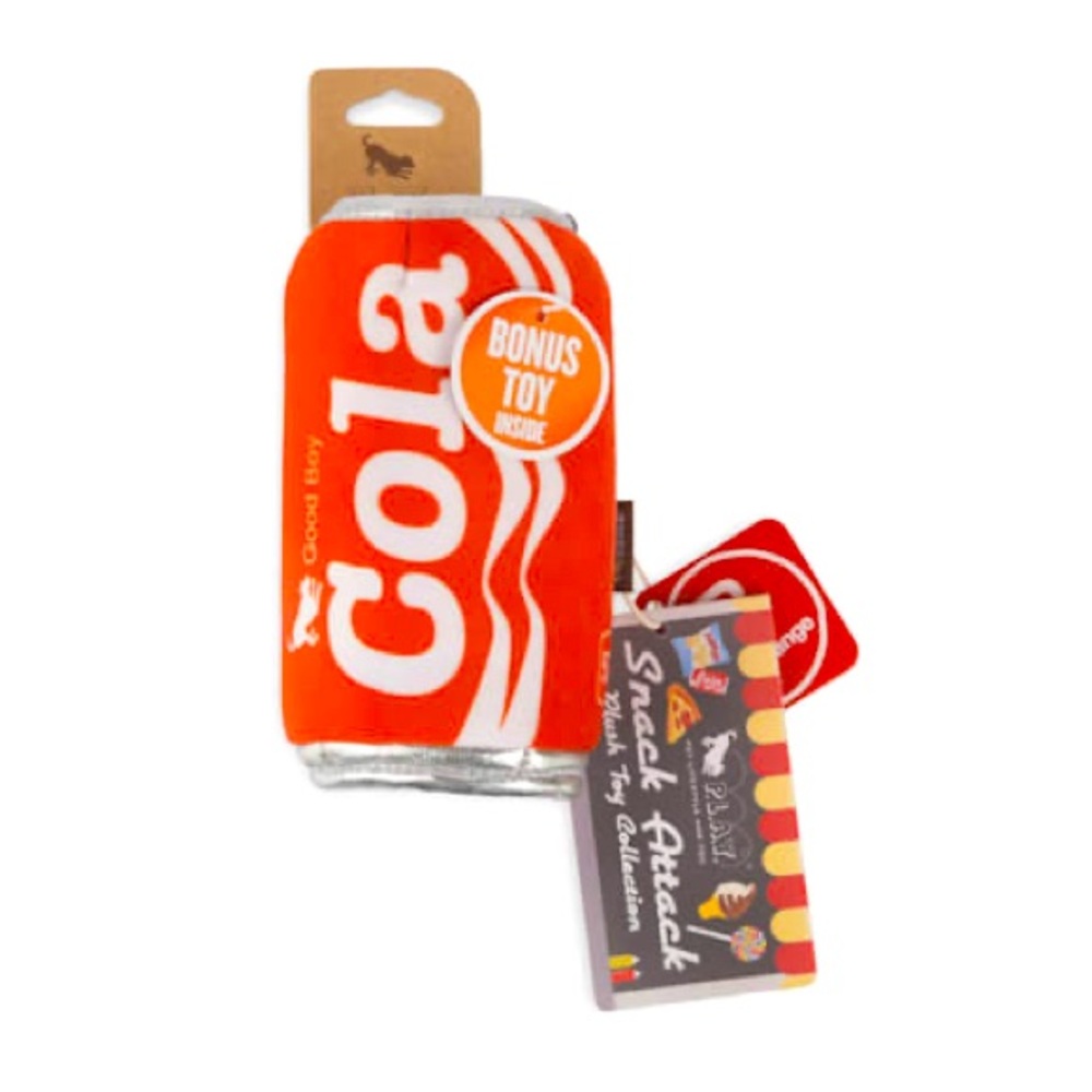 P.L.A.Y. Good Boy Cola Can Dog Toy NEW!!!